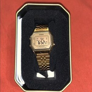 Casio Vintage Collection gold watch